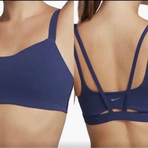 Nike Women's Zenvy Strappy Light-Support Padded Sports Bra - Navy - S